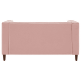 Brew Pink Suede Sofa or Loveseat with Pillows - Luxe Maple