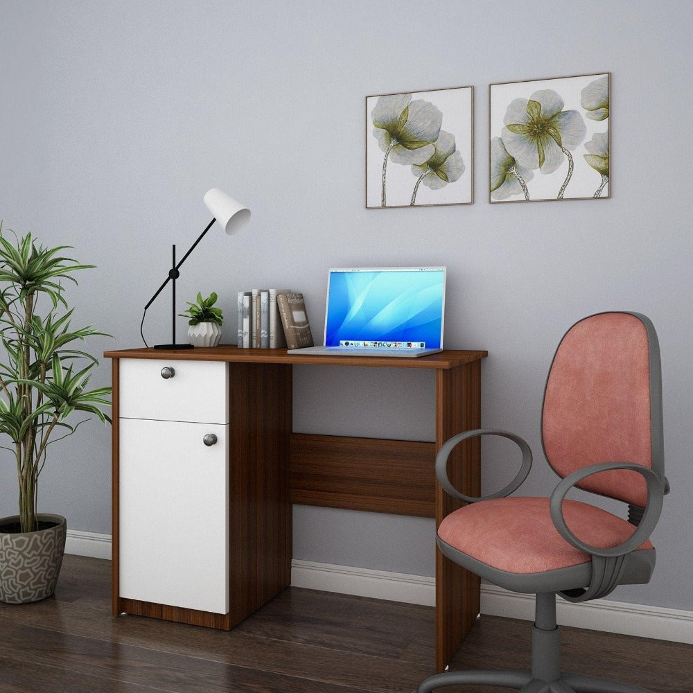 Rollex Study Table in Multi Color - Luxe Maple