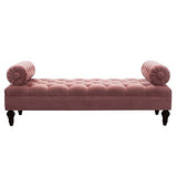 Tiffo Suede Lounger in Blush Pink Color - Luxe Maple