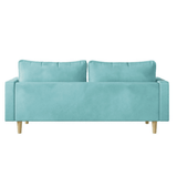 Craftmen Modern Sofa Set in Suede Fabric - Luxe Maple