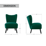 Lappy Suede Accent Chair - Luxe Maple