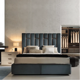 Flex Luxury Upholstered Bed in Suede - Luxe Maple