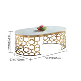 Denver Luxury Coffee Table in Rose Finish