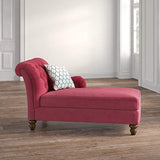 Unicorn Suede Lounger in Red Color - Luxe Maple