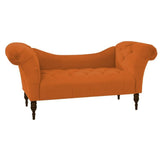 Loveseat Quilted Suede Lounger - Luxe Maple