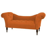 Loveseat Quilted Suede Lounger - Luxe Maple