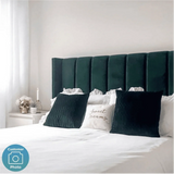 Uniline Pro Luxury Upholstered Bed in Suede - Luxe Maple