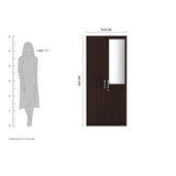 Rolex Engineered Wood Wardrobe 2 Doors - Luxe Maple