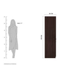 Rolex Engineered Wood Wardrobe 2 Doors - Luxe Maple