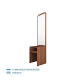 Rolex Dressing Table In Walnut Color - Luxe Maple