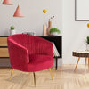 Texo Upholstered Accent Chair in Suede - Luxe Maple