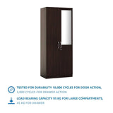 Rolex Engineered Wood Wardrobe 2 Doors - Luxe Maple