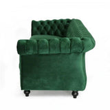 Romeo Chesterfield Sofa Set - Luxe Maple