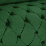 Sagawood Velvet Tufted Sofa Set - Luxe Maple