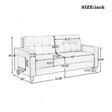Comfortable Modern Sofa Set for Home Living Room - Luxe Maple