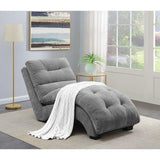 Flex Luxury Lounger in Suede - Luxe Maple