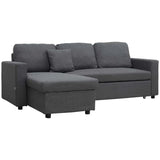 Desk Sofa Cum Bed In Suede - Luxe Maple