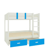 Adona Bunk Bed In White - Luxe Maple