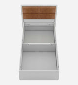 Astro Single Wooden Bed In White - Luxe Maple