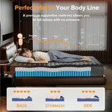 Premium Memory Foam Hybrid Mattress Cooling and Breathable By Luxe Maple - 10 Inches