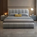 Barbie Premium Upholstered Bed in Suede | Modern Designer Bed - Luxe Maple