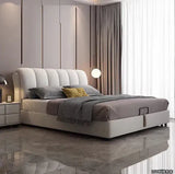 Barbie Premium Upholstered Bed in Suede | Modern Designer Bed - Luxe Maple