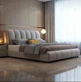 Barbie Premium Upholstered Bed in Suede | Modern Designer Bed - Luxe Maple