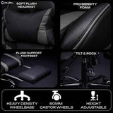 Cellbe Ergonomic Gaming Chair in Leatherette – Luxe Maple