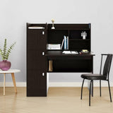 Roxy Study Table in Wenge Color - Luxe Maple