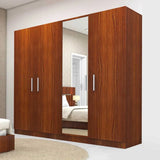 Cray Medusa Engineered Wood Wardrobe Walnut Finish - Luxe Maple