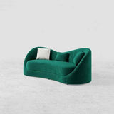 Curvy Premium Sofa Set In Suede - Luxe Maple