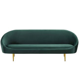 Subline Luxury Mid-Century Sofa In Suede - Luxe Maple
