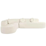 Gello Premium Sectional Sofa Set In Suede - Luxe Maple