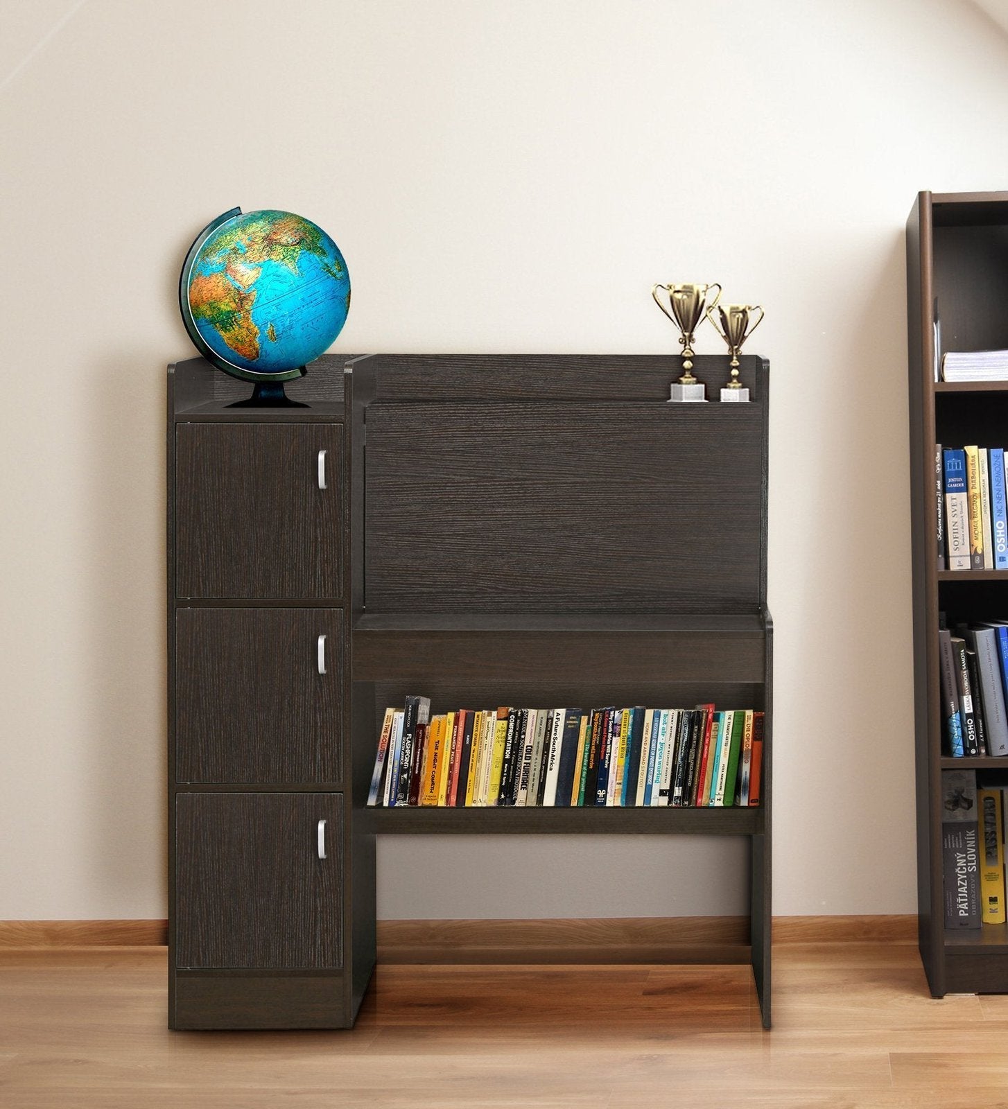 Vintage Study Table in Wenge Color - Luxe Maple