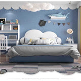 Sweet Cloud Upholstered Luxury Bed In Leatherette - Luxe Maple