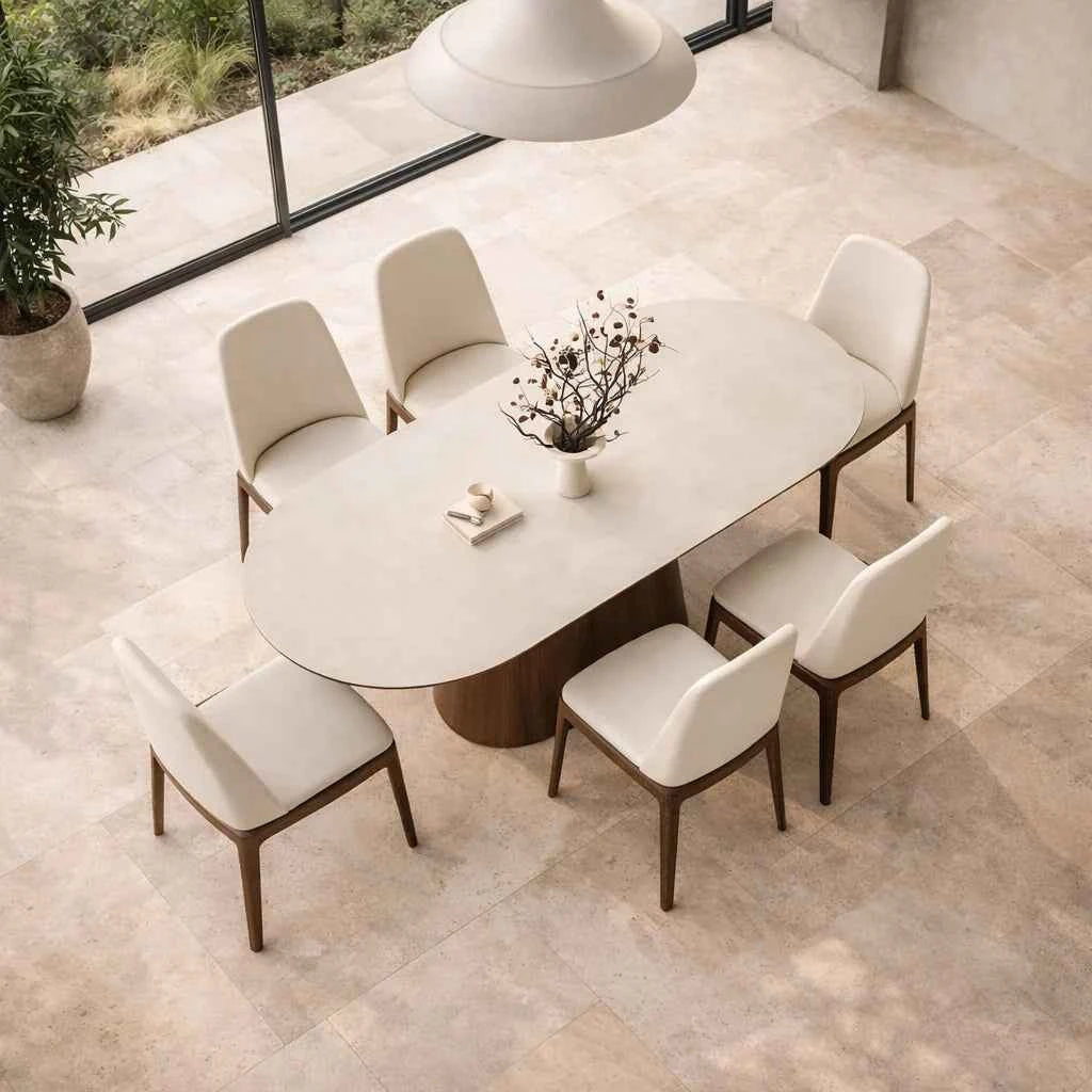 Haven Soldi Wood Dining Table Set - Luxe Maple