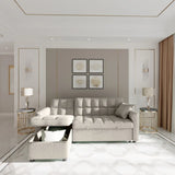 Confy Sofa Cum Bed In Suede - Luxe Maple