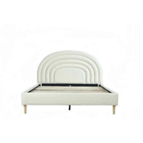 Hero Upholstered Non Storage Bed In Brooklyn - Luxe Maple
