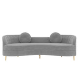 Nellow Premium Sofa Set in Suede - Luxe Maple
