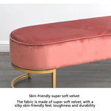 Blush Luxury Lounger in Suede - Luxe Maple