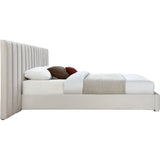 Longline Premium Upholstered Bed In Suede - Luxe Maple