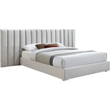 Longline Premium Upholstered Bed In Suede - Luxe Maple