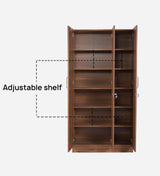 Kelly 3 Door Wardrobes In Walnut - Luxe Maple