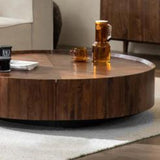 Lexter Luxury Center Table in Teak Wood | Designer Coffee Table - Luxe Maple