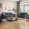 Lixer Straight Light Sofa Set in Suede - Luxe Maple - Luxe Maple