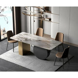 Kelly Luxury 6 Seater Dining Table - Luxe Maple