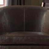 Mosco Accent Chair in Leatherette - Luxe Maple