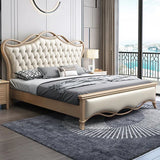 Paris Premium Upholstered Bed in Leatherette | Premium Designer Bed - Luxe Maple