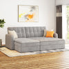 Peacker 3 Seater Sofa Cum Bed In Grey - Luxe Maple