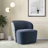 Port Accent Chair in Suede - Luxe Maple